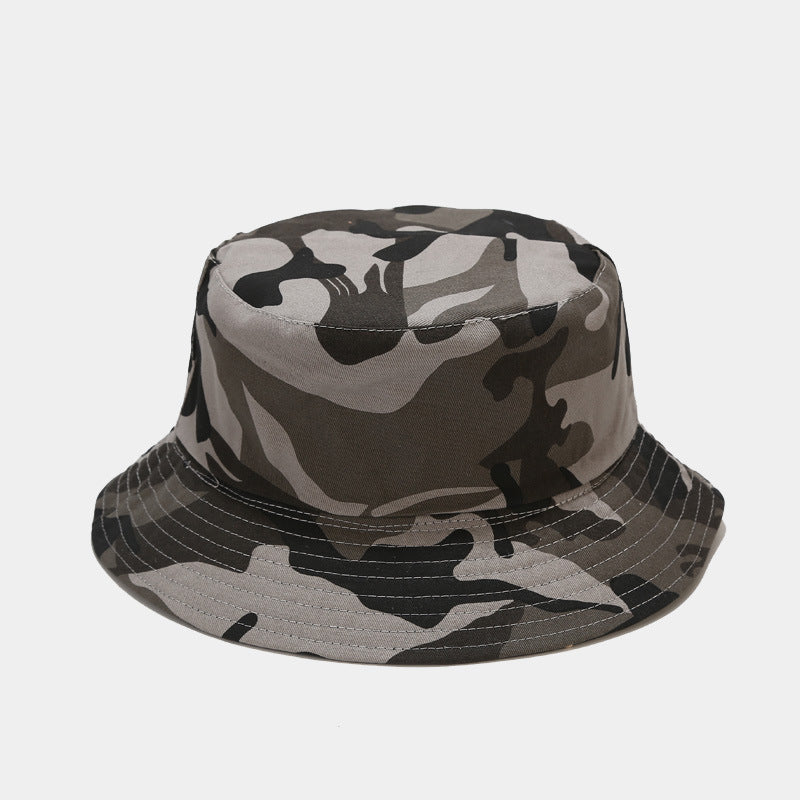 Wholesale  best selling camouflage double-sided basin hat spring and summer travel sun protection sun hat men's and women's fisherman hat